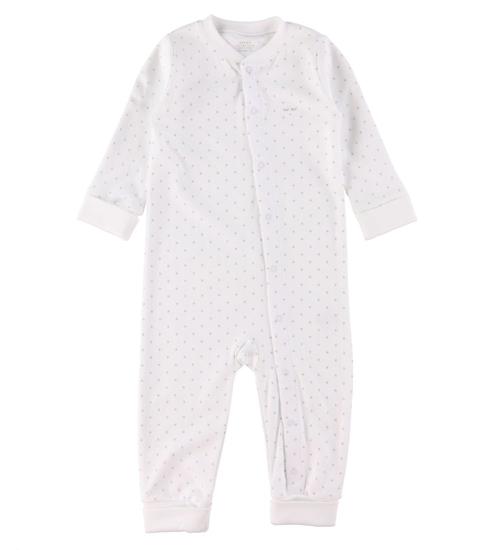 Livly Jumpsuit - Saturday - White/Silver