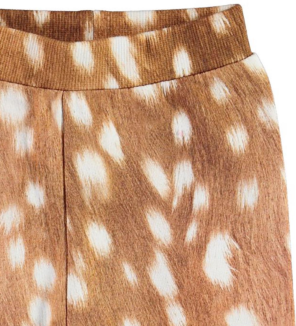 Molo Byxor - Susannen - Fawn AOP