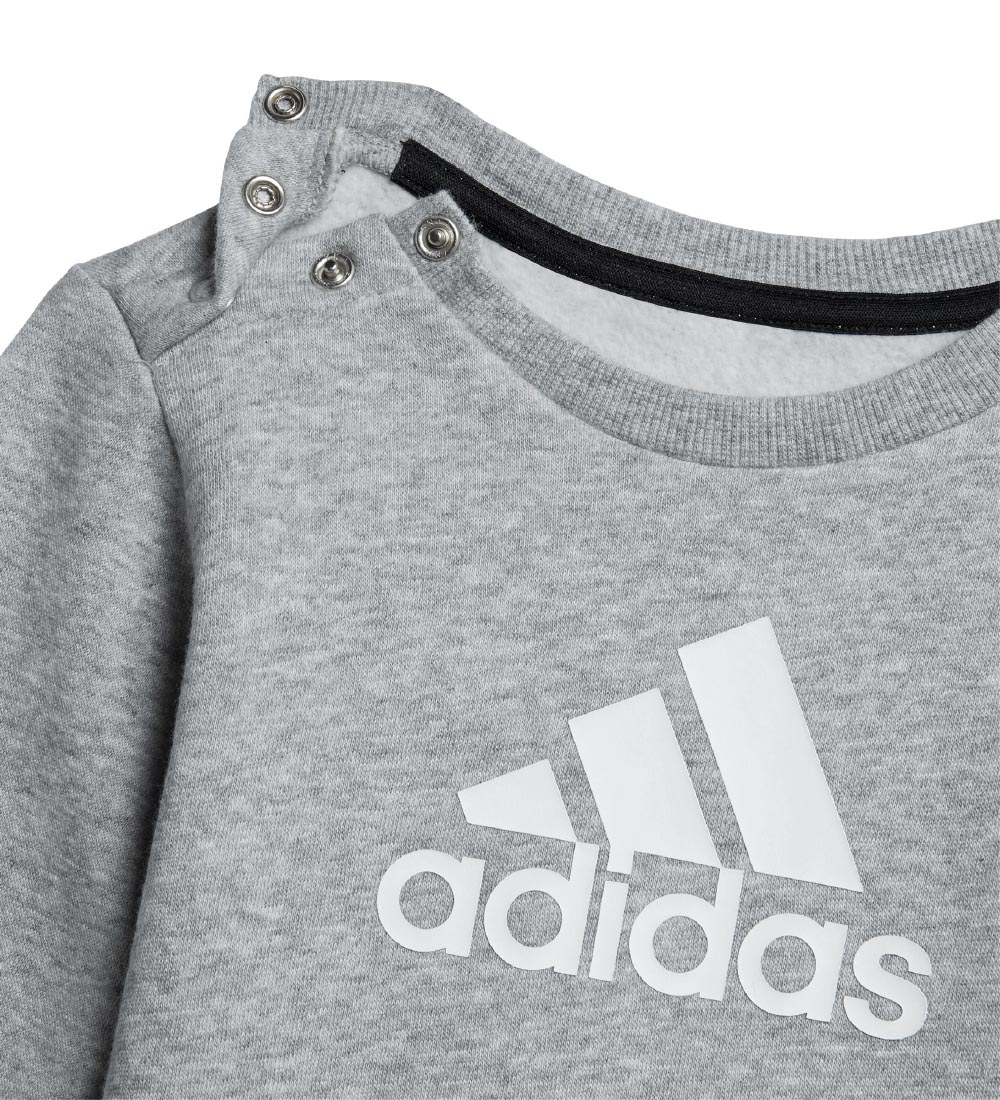 adidas Performance Sweatset - Bos - Grey Melange/White