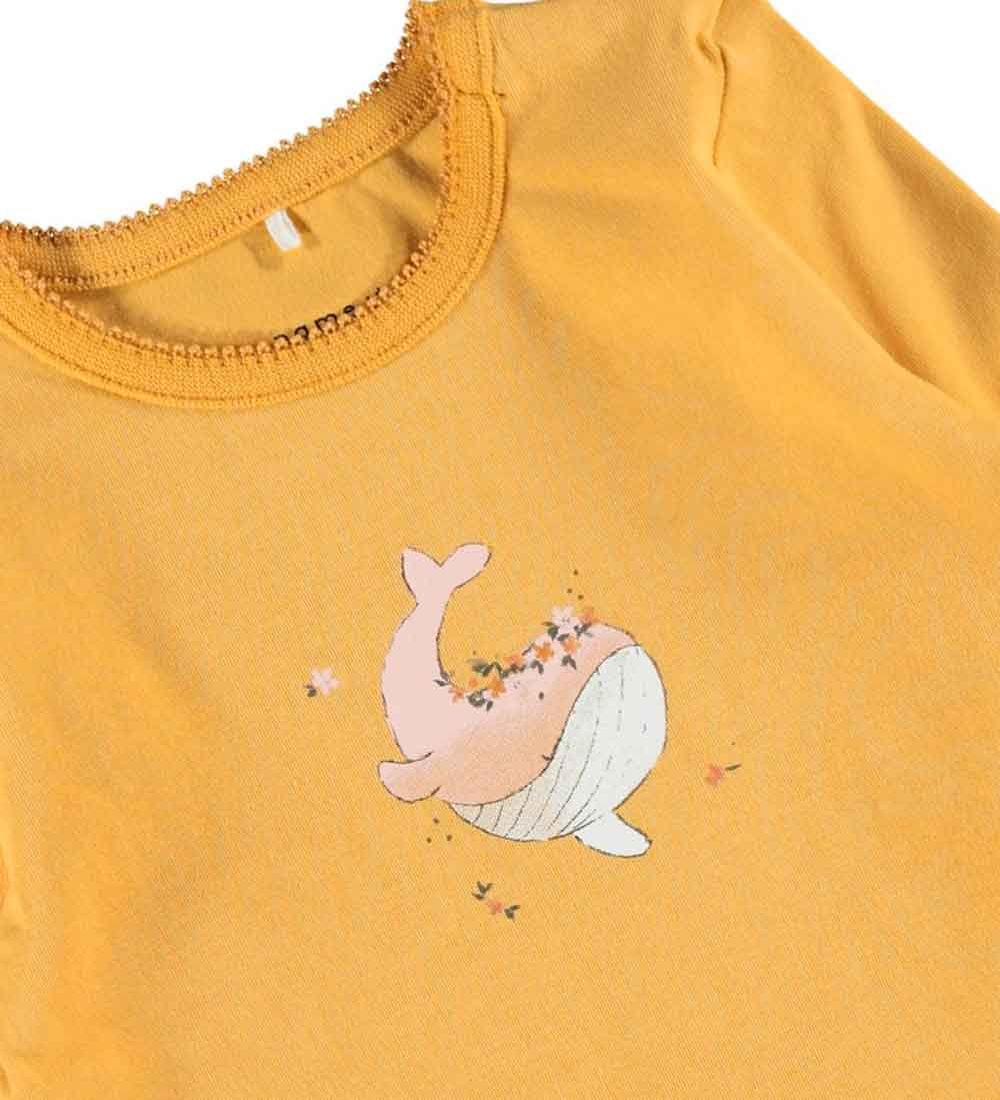 Name It Blouse - NbfFenja - Ochre w. Whale