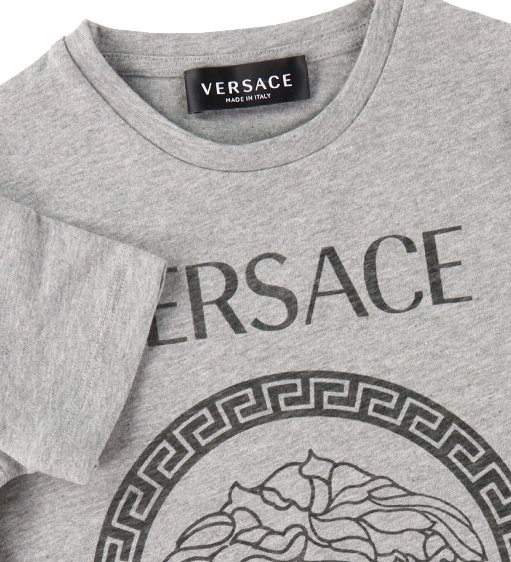 Versace T-shirt - Medusa - Grey Melange/Dark Grey