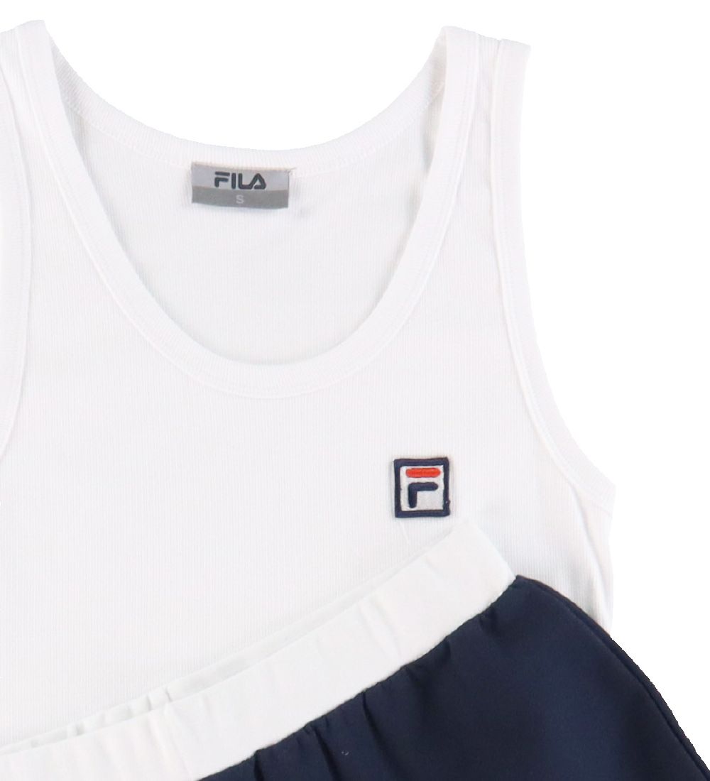 Fila Pyjama Set - White/Navy