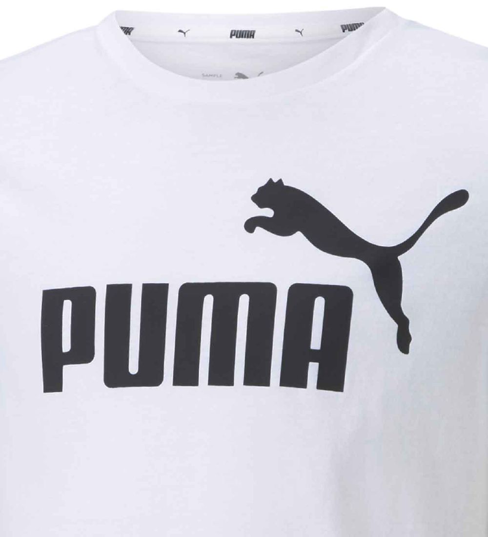 Puma T-Shirt - Weiß m. Logo