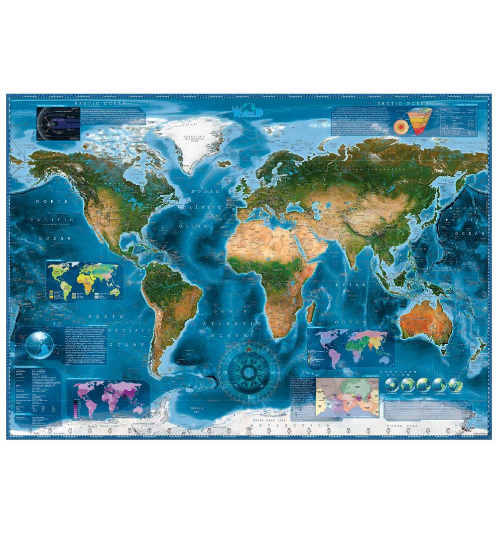 Heye Puzzle - Satellite Map - 2000 pcs