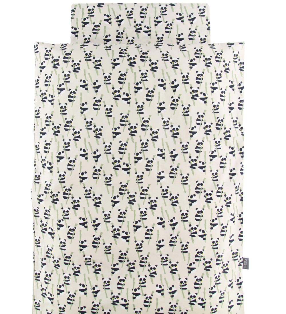 Nørgaard Madsens Beddengoed - Baby - Beige m. Panda's