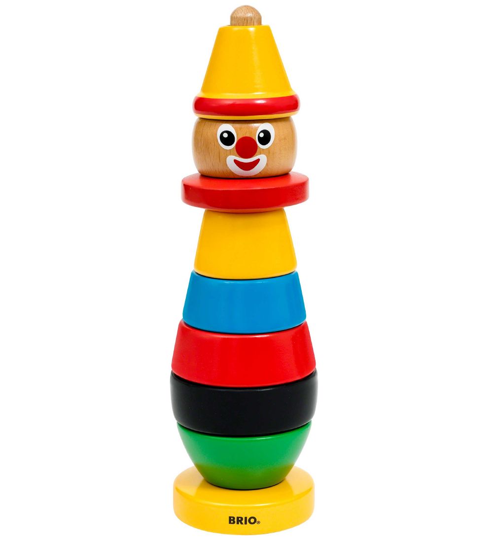 BRIO Toddler Stack Clown - Wood - Multicolour 30120