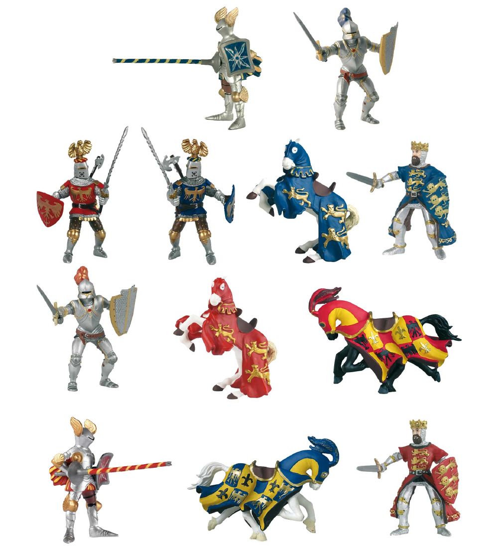 Papo Mini Knights Set - 4 cm - 12 pcs