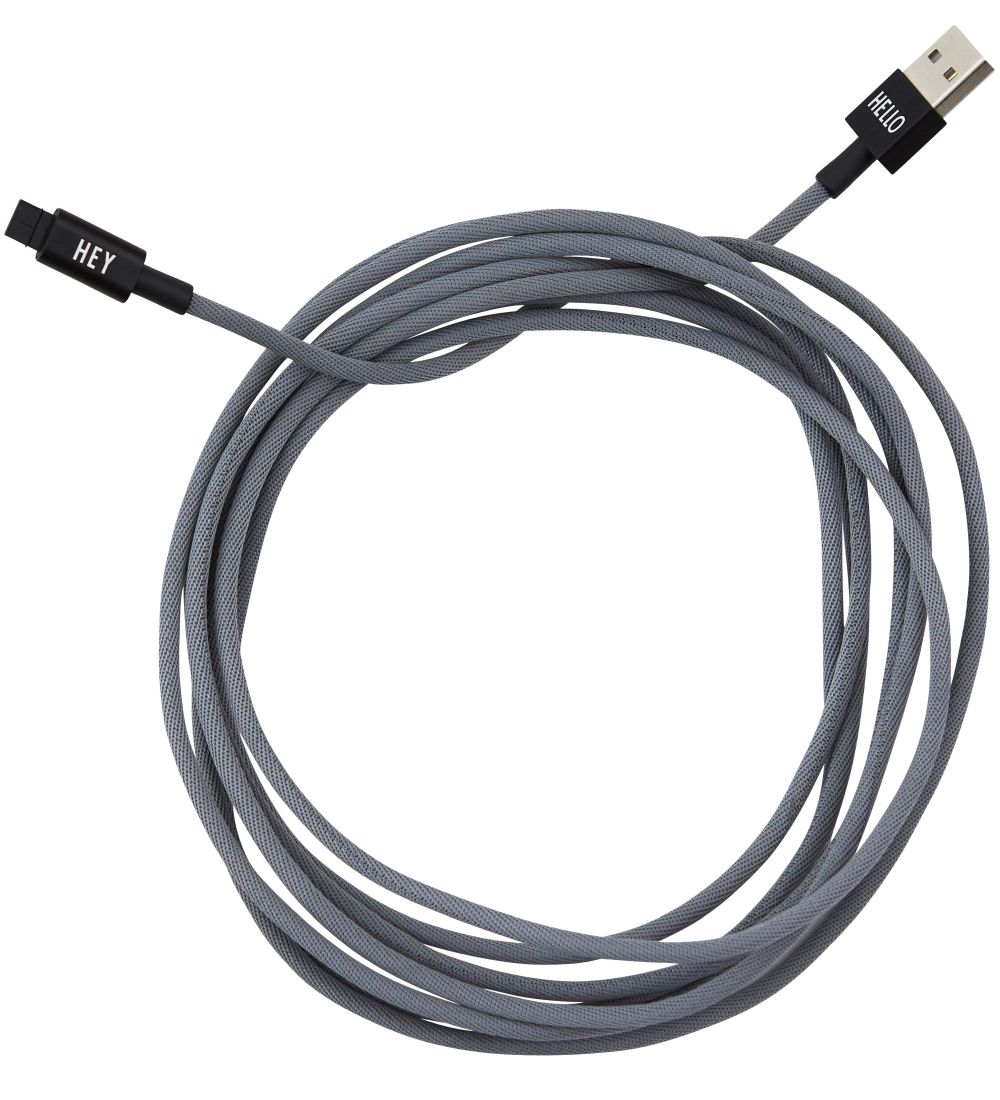 Design Letters Charging cable - iPhone - USB-A/Lightning - Dusty