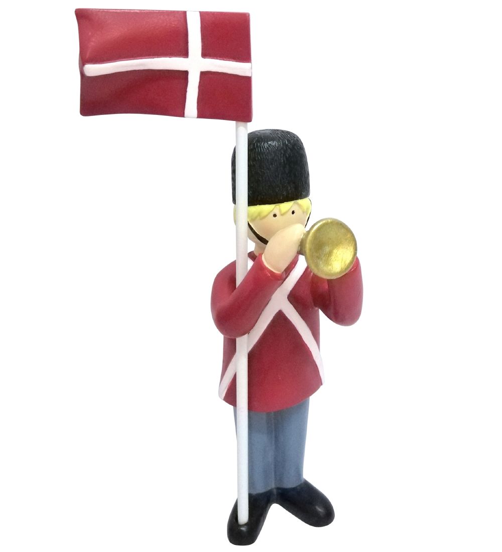Kids by Friis Decoration - 14 cm - Soldier w. Dannebrog