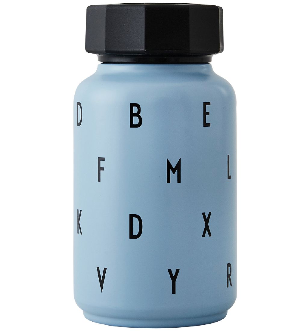 Design Letters Thermo Bottle w. Straw - 330 ml - Blue