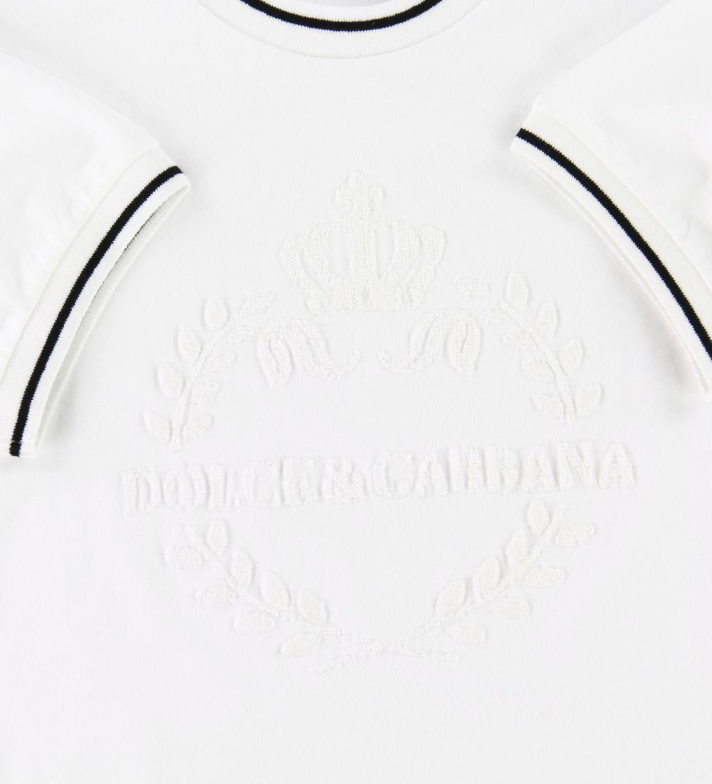 Dolce & Gabbana T-paita - Valkoinen, Brodyyri