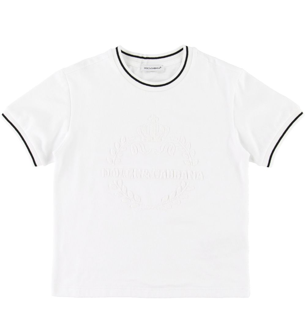 Dolce & Gabbana T-paita - Valkoinen, Brodyyri