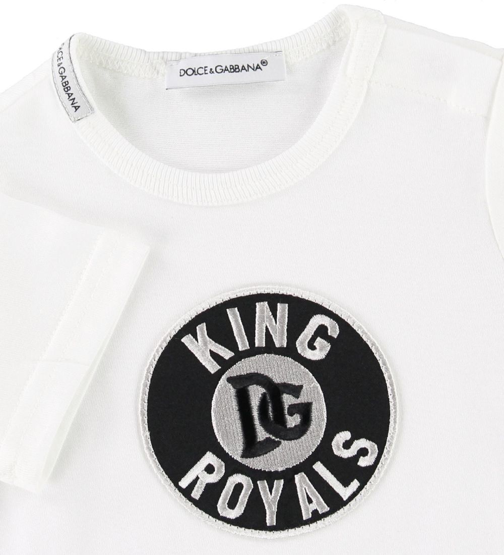Dolce & Gabbana Bodysuit s/s - White w. Patch