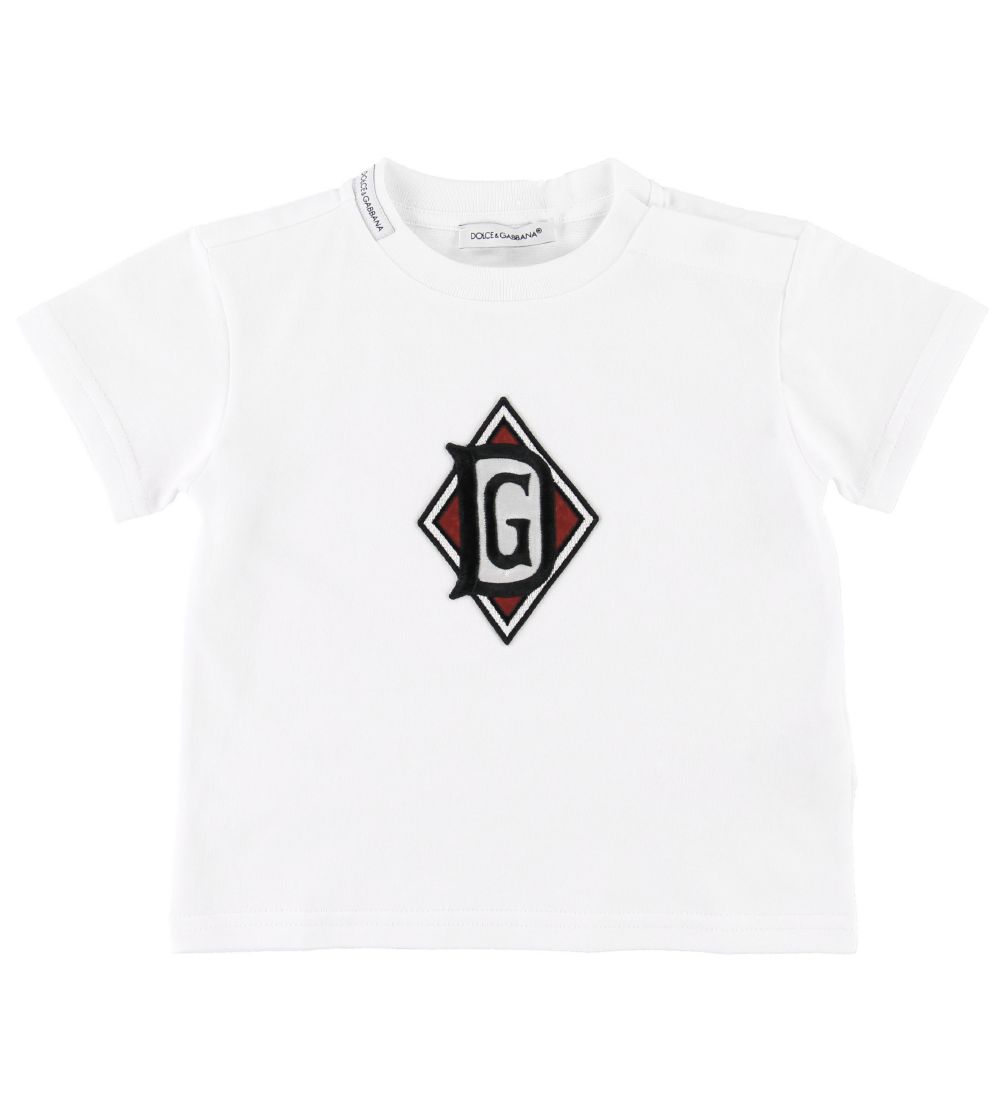 Dolce & Gabbana T-shirt - White w. Patch