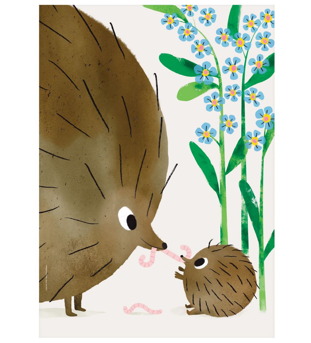 I Love My Type Poster - 50x70 - Forget Me Not - Ivory