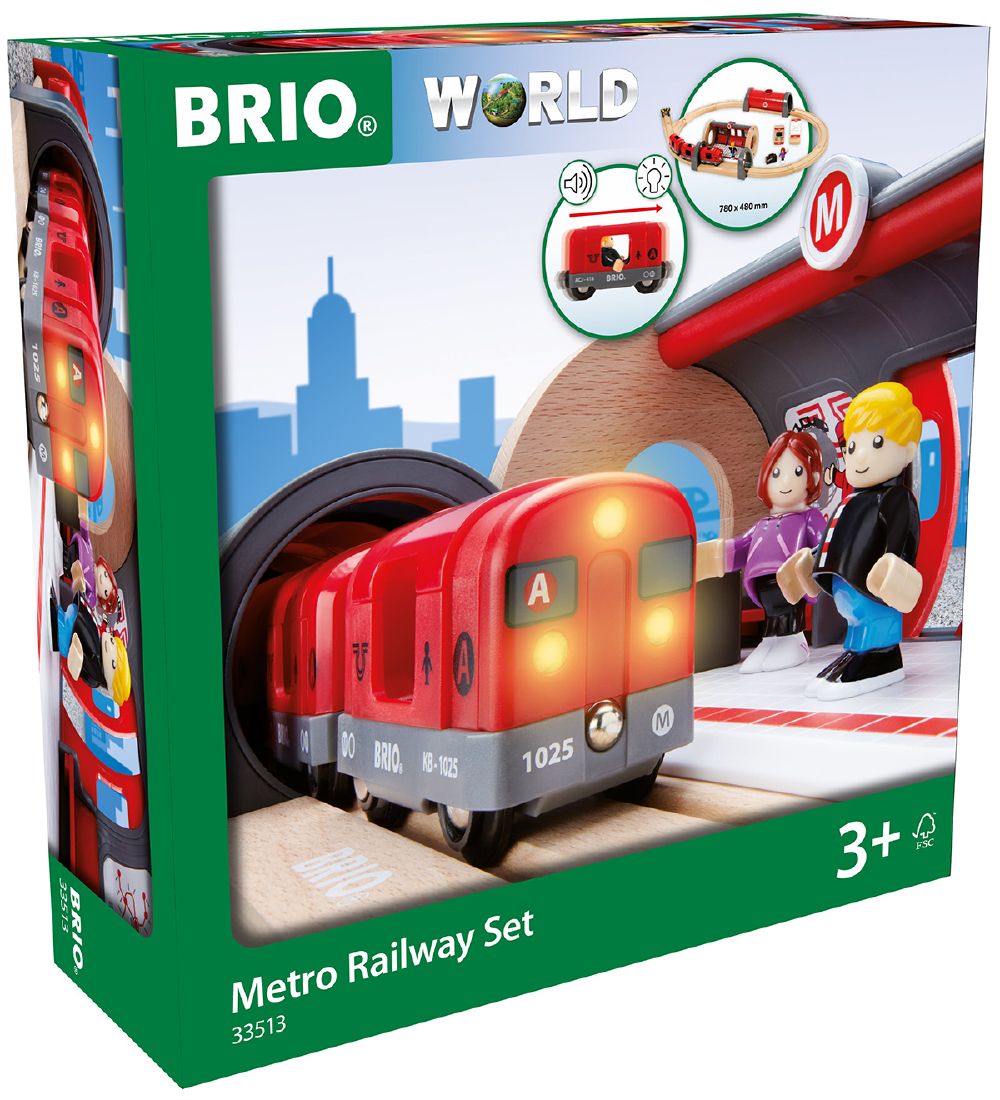 BRIO World Metro set - Red 33513