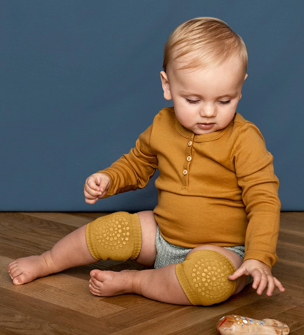 GoBabyGo rutschfeste Knieschoner - Mustard