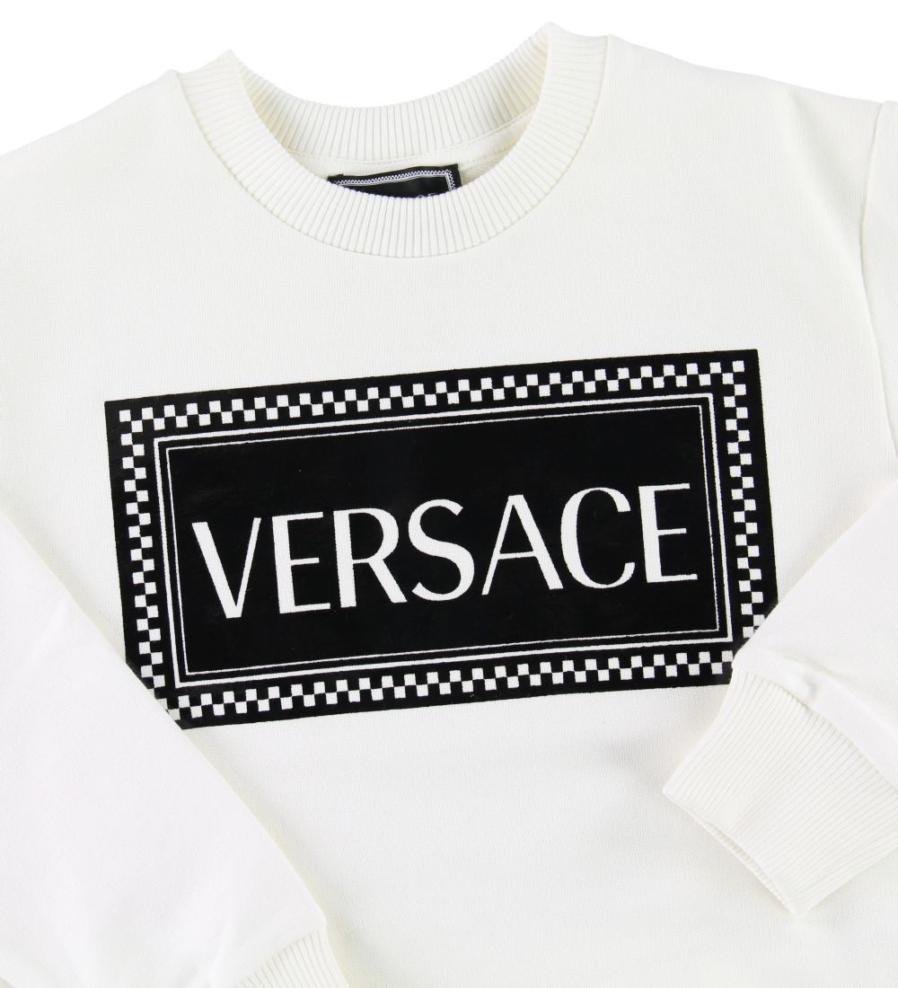 Versace Sweatshirt - White w. Logo