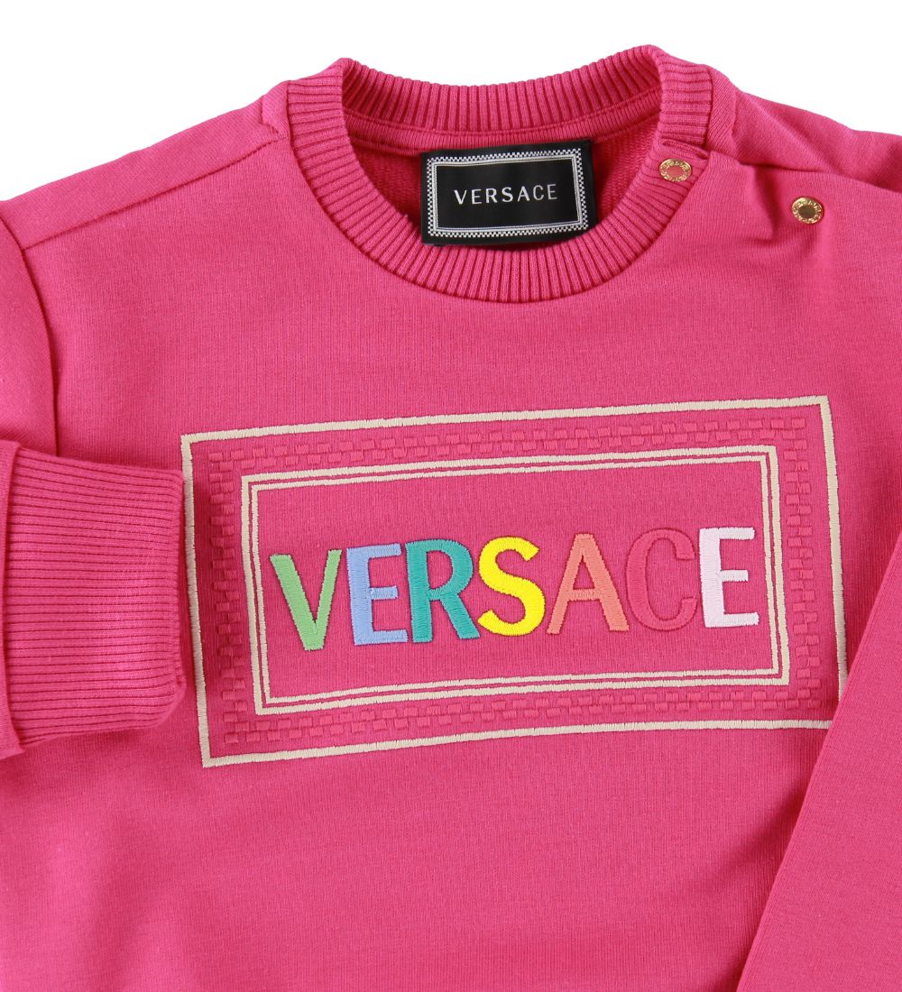 Versace Sweatshirt - Fuchsia w. Logo