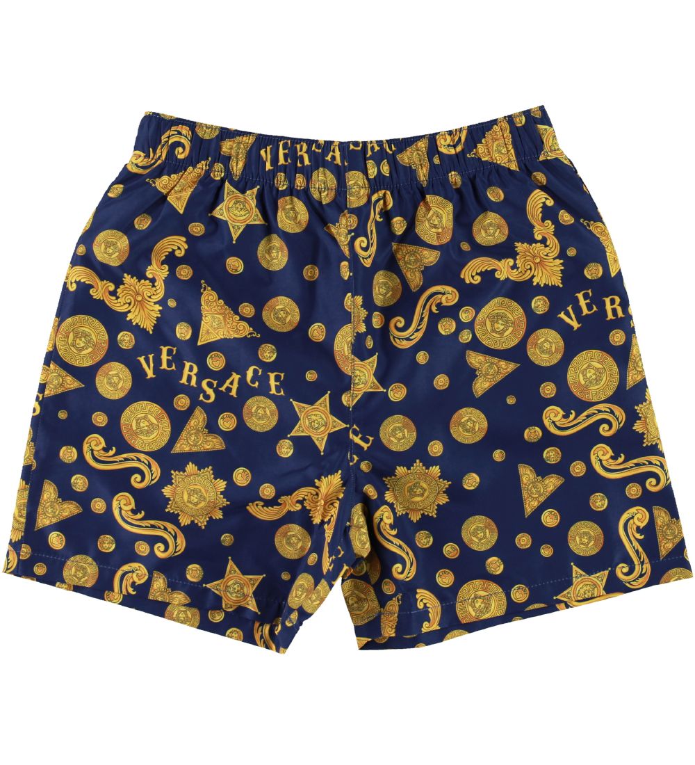 Versace Swim Shorts - Dark Blue w. Print