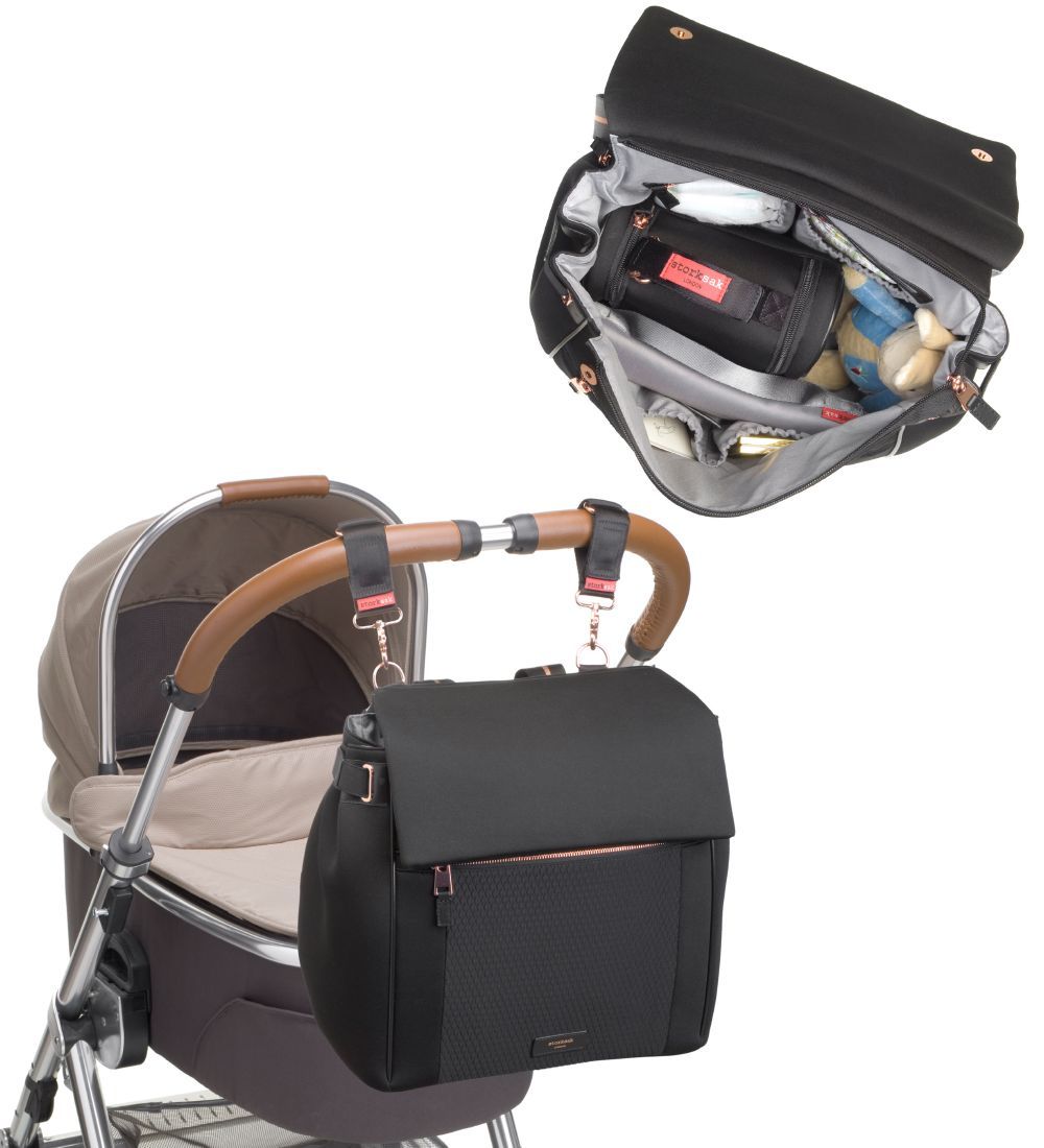 Storksak Changing Bag - Convertible - St James Scuba - Black