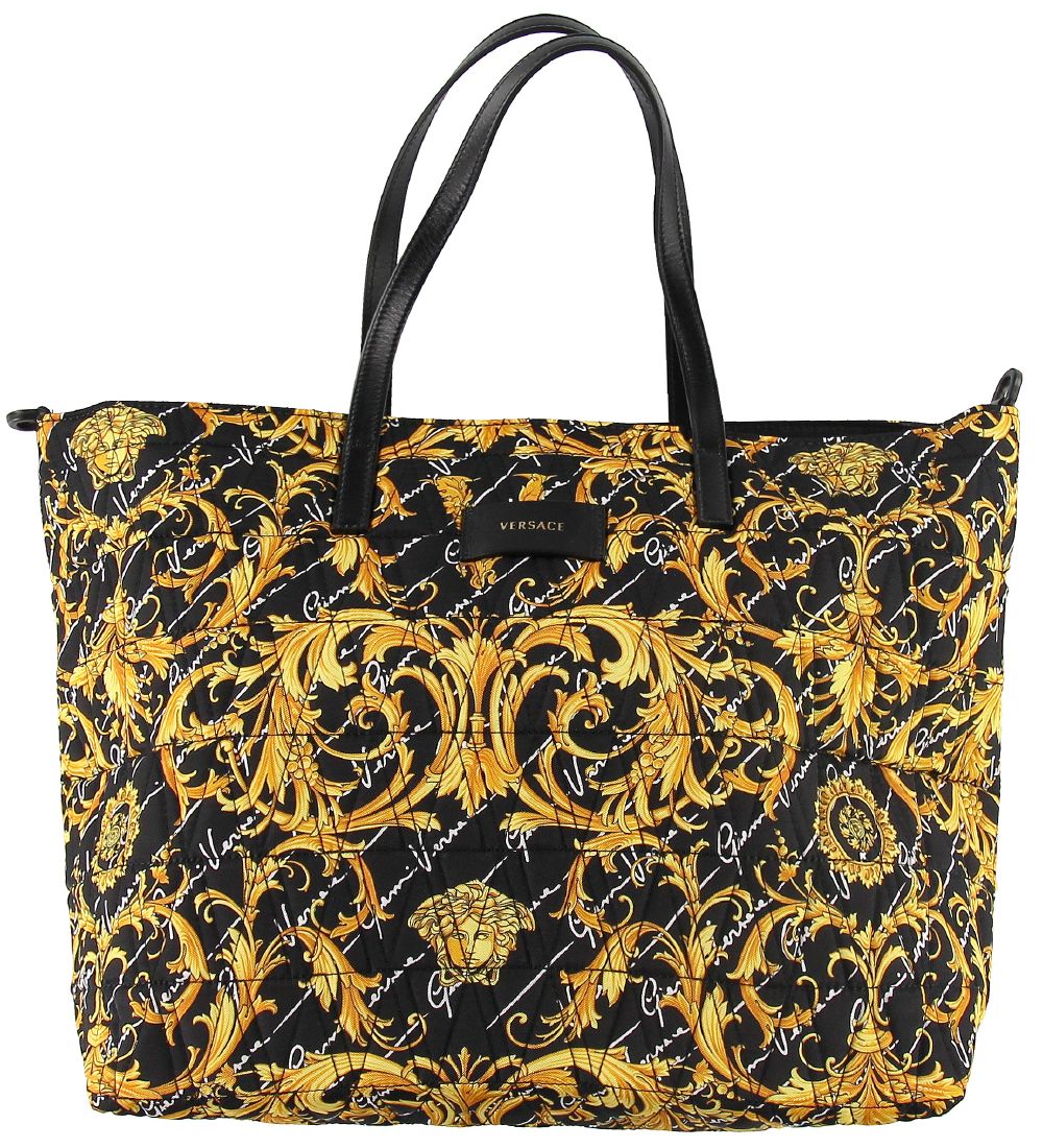 Versace Changing Bag - Black/Yellow w. Print