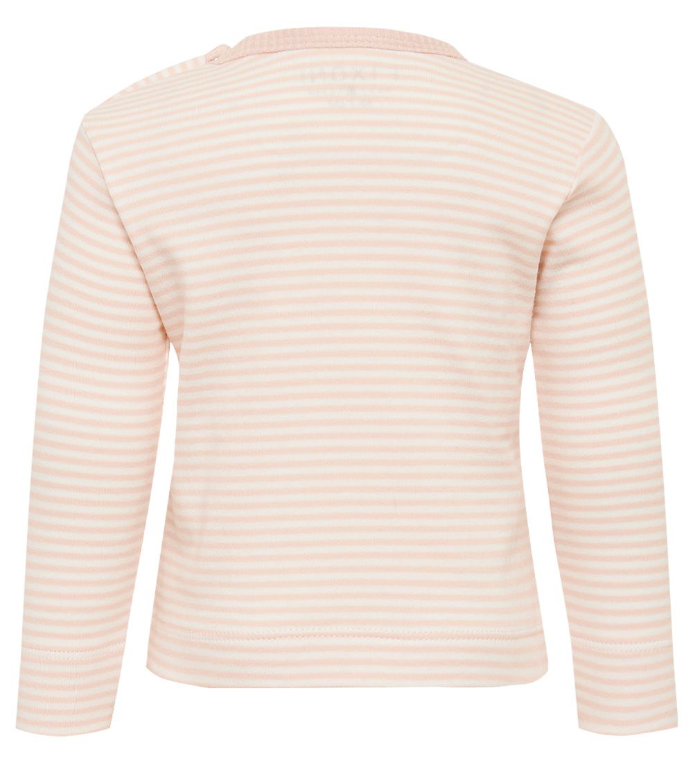 Fixoni Long Sleeve Top - Kiss - Peach Whip w. Stripes