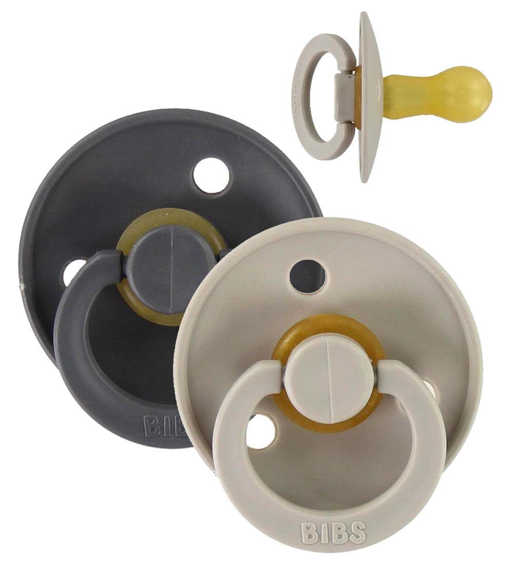 Bibs Dummies - Size 2 - 2-pack - Vanilla & Midnight