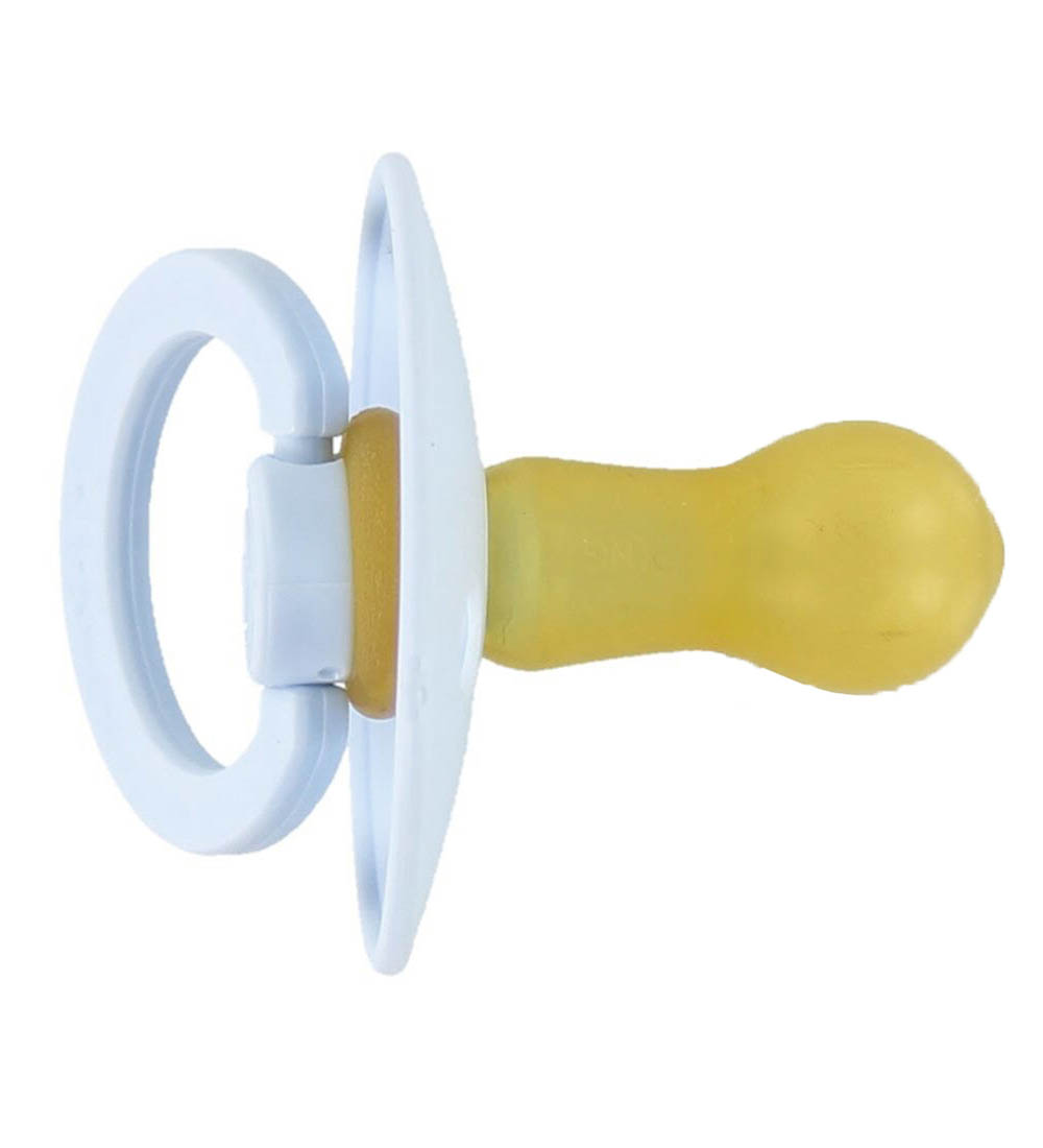 BIBS Colour Smokker - Str. 1 - 2-pack - Rund - Sky Blue/Baby Blu