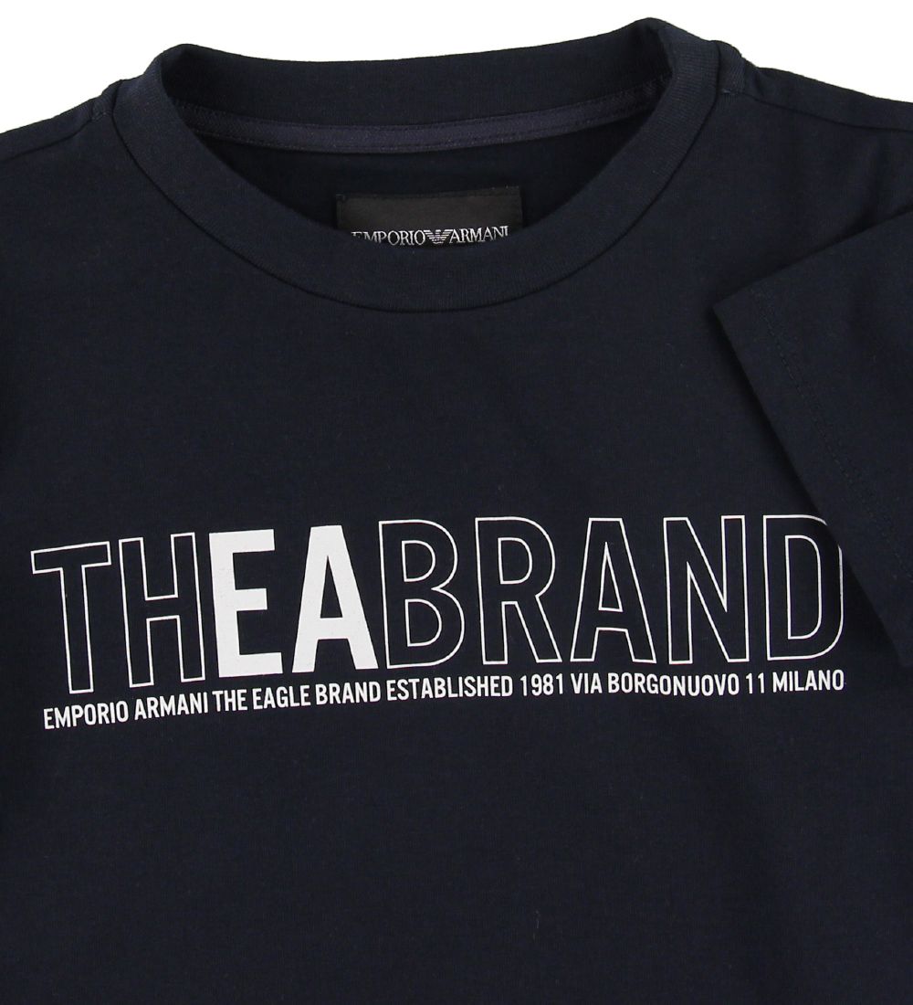 Emporio Armani T-shirt - Navy w. Print
