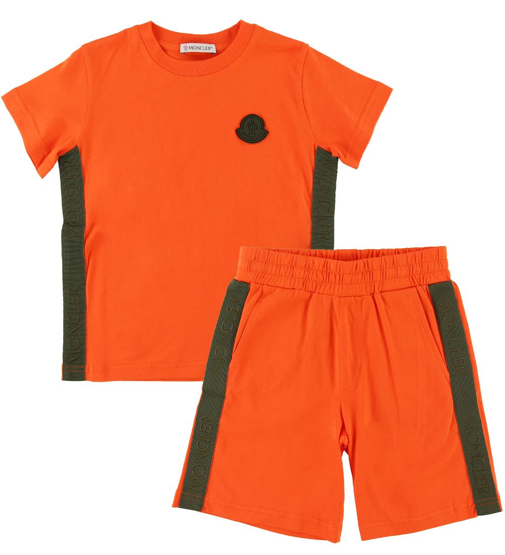 Moncler Set - T-shirt/Shorts - Completo - Orange