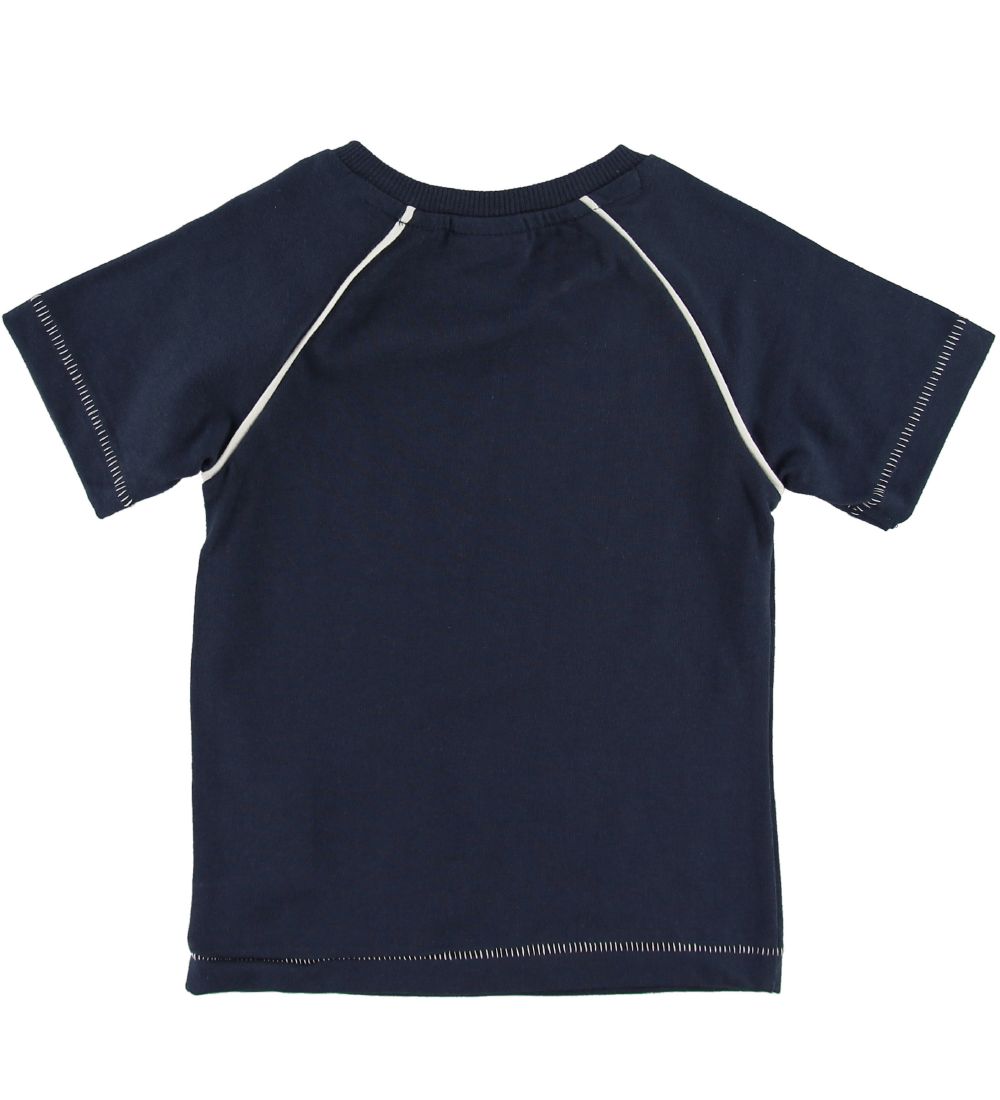 T-Shirt En Fant - Dark Marine av. Feu de joie