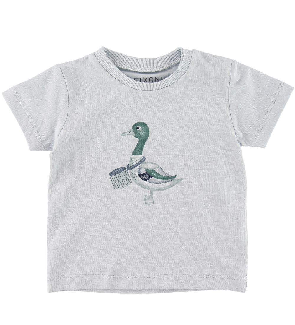 T-Shirt Fixoni - Bleu Clair av. Canard