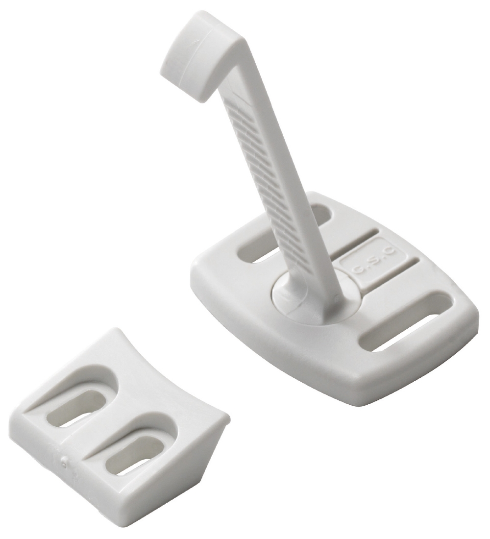 BabyDan Child Proof Lock - Cabinet Catch - 4 pcs. - White