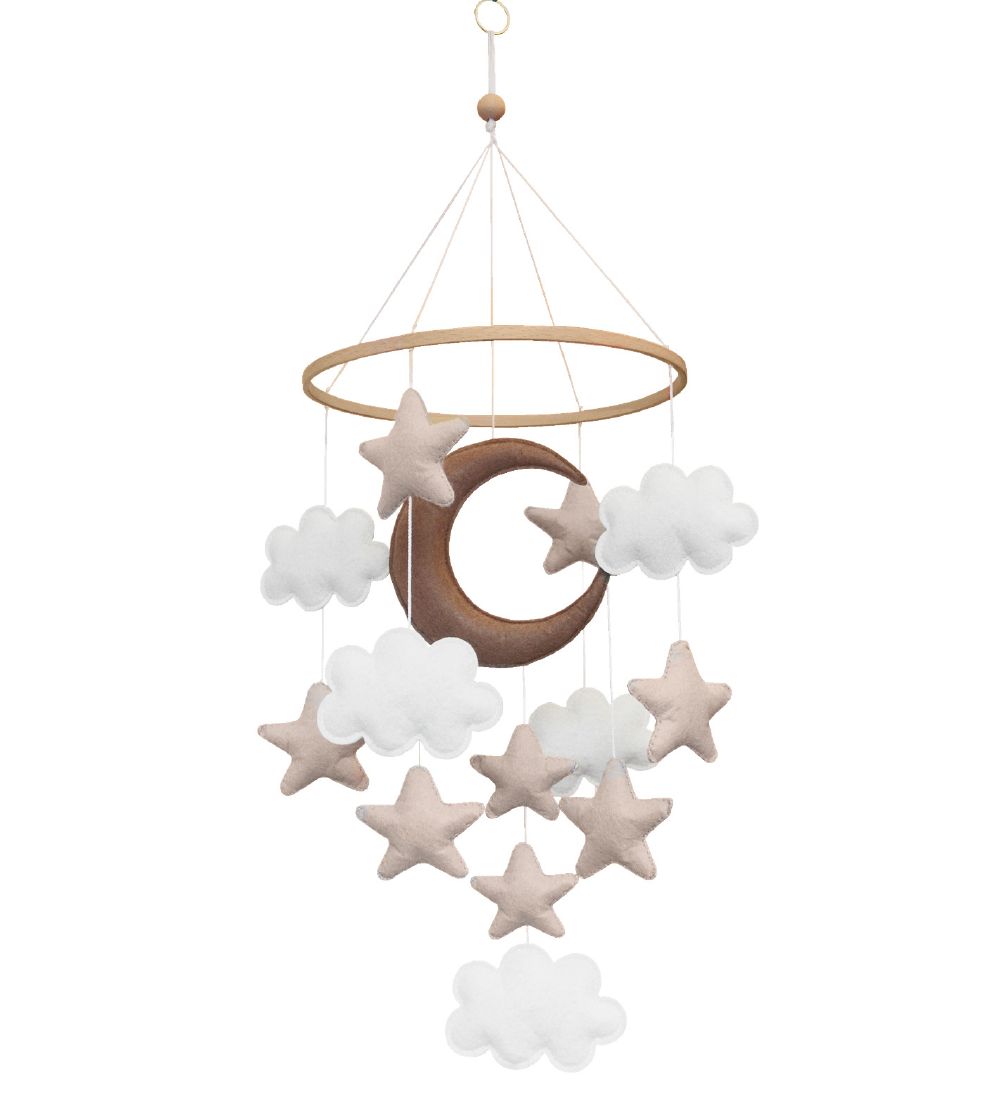 Thats Mine Baby Mobile - Moon - Beige