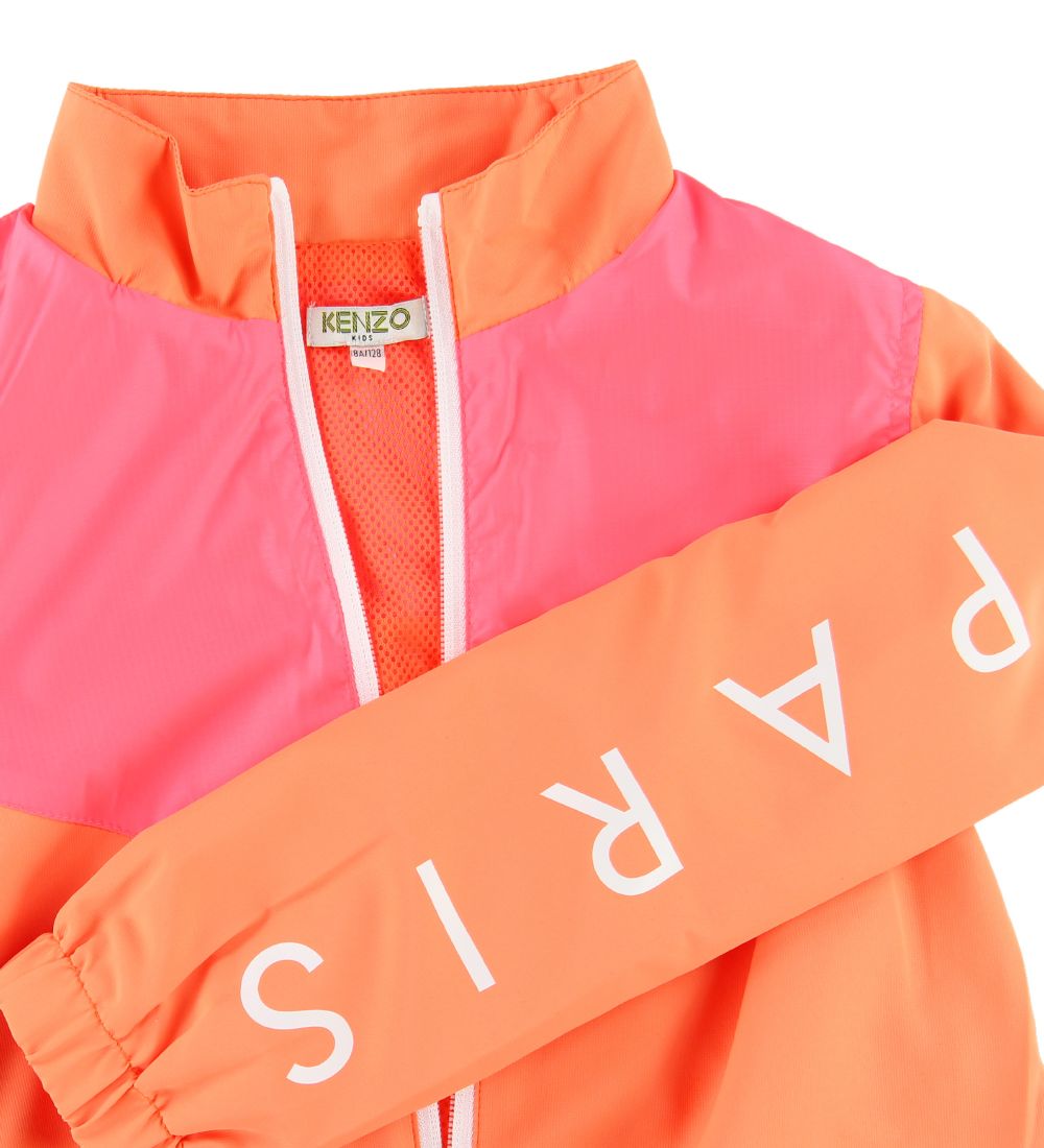 Kenzo Track Jacket - Sport Line Logo - Orange