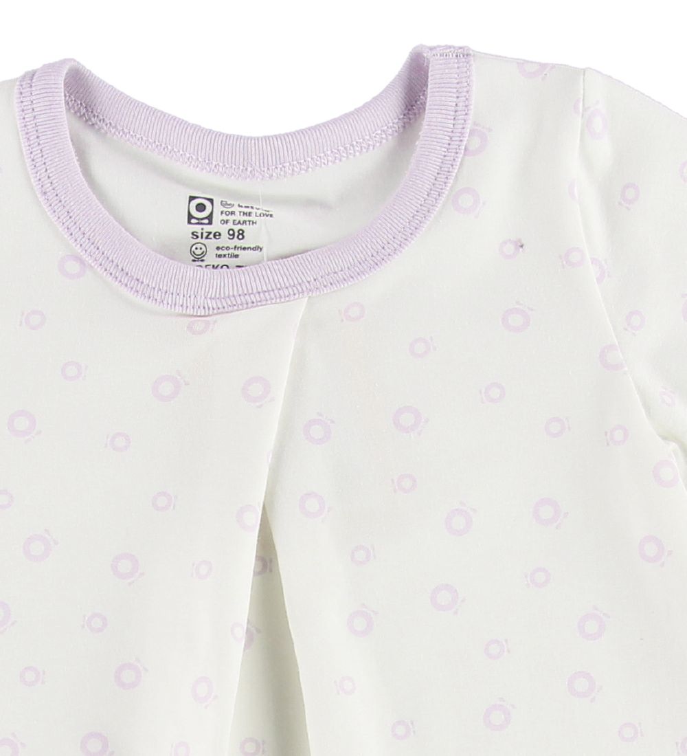 Katvig Nightdress - White/Lavender Apples