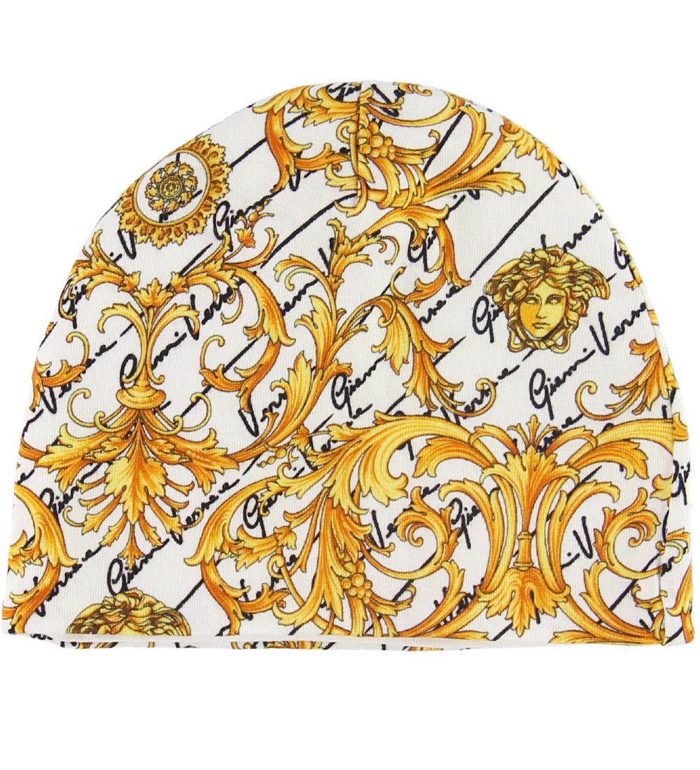 Versace Git Box - Jumpsuit/Beanie - White w. Gold Print