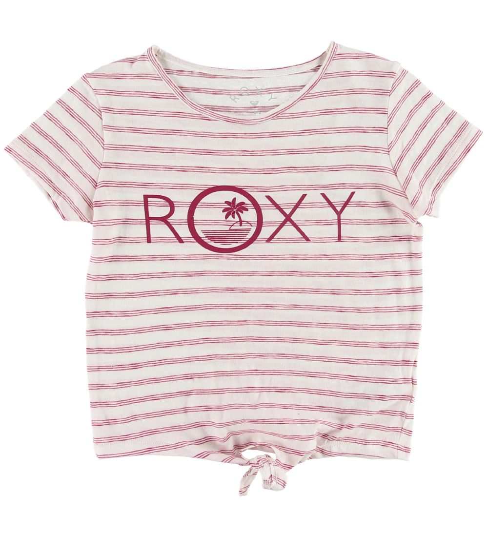 Roxy T-shirt - Some Love - White/Red Striped