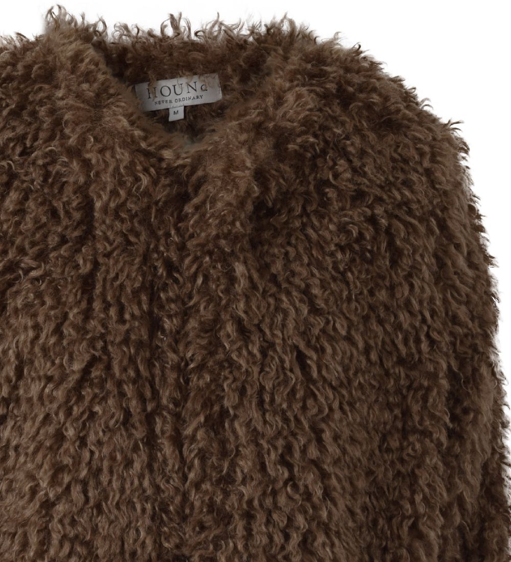 Hound Jacket - Brown Faux Fur
