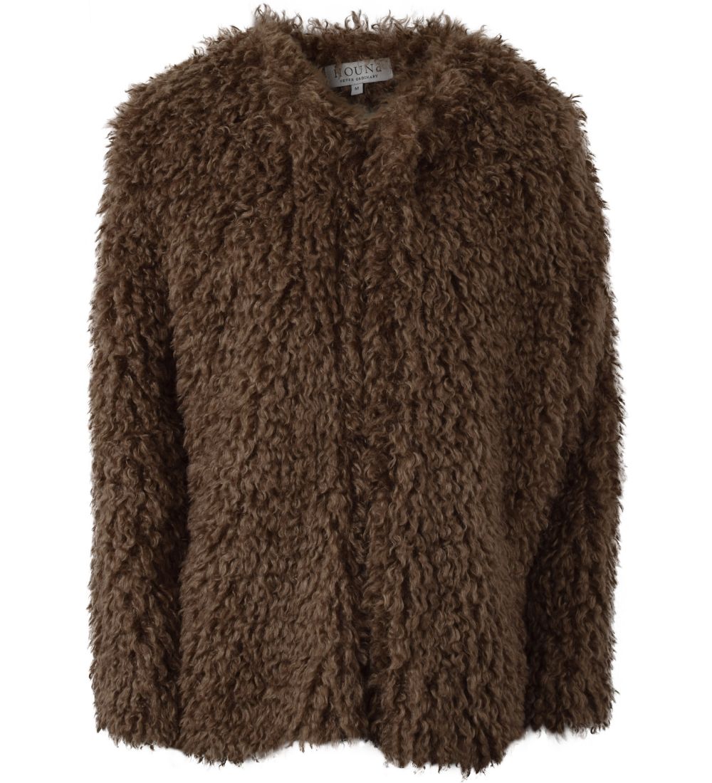 Hound Jacket - Brown Faux Fur