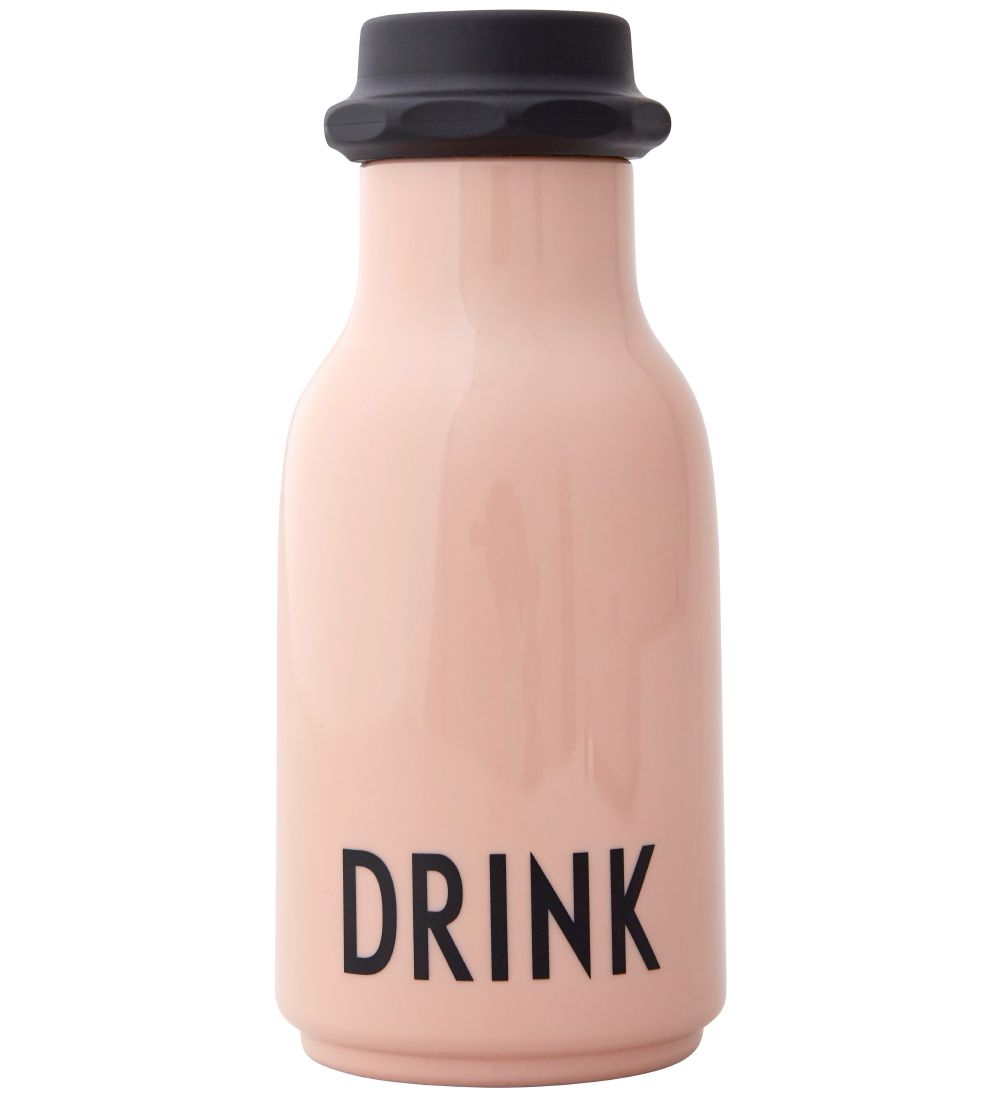 Design Letters Water Bottle - 330 ml - Powder Rose w. Text