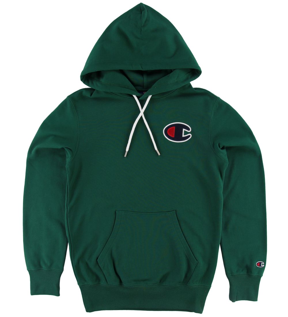 Champion Fashion Hoodie - Dark Green w. Logo - ASAP Shipping