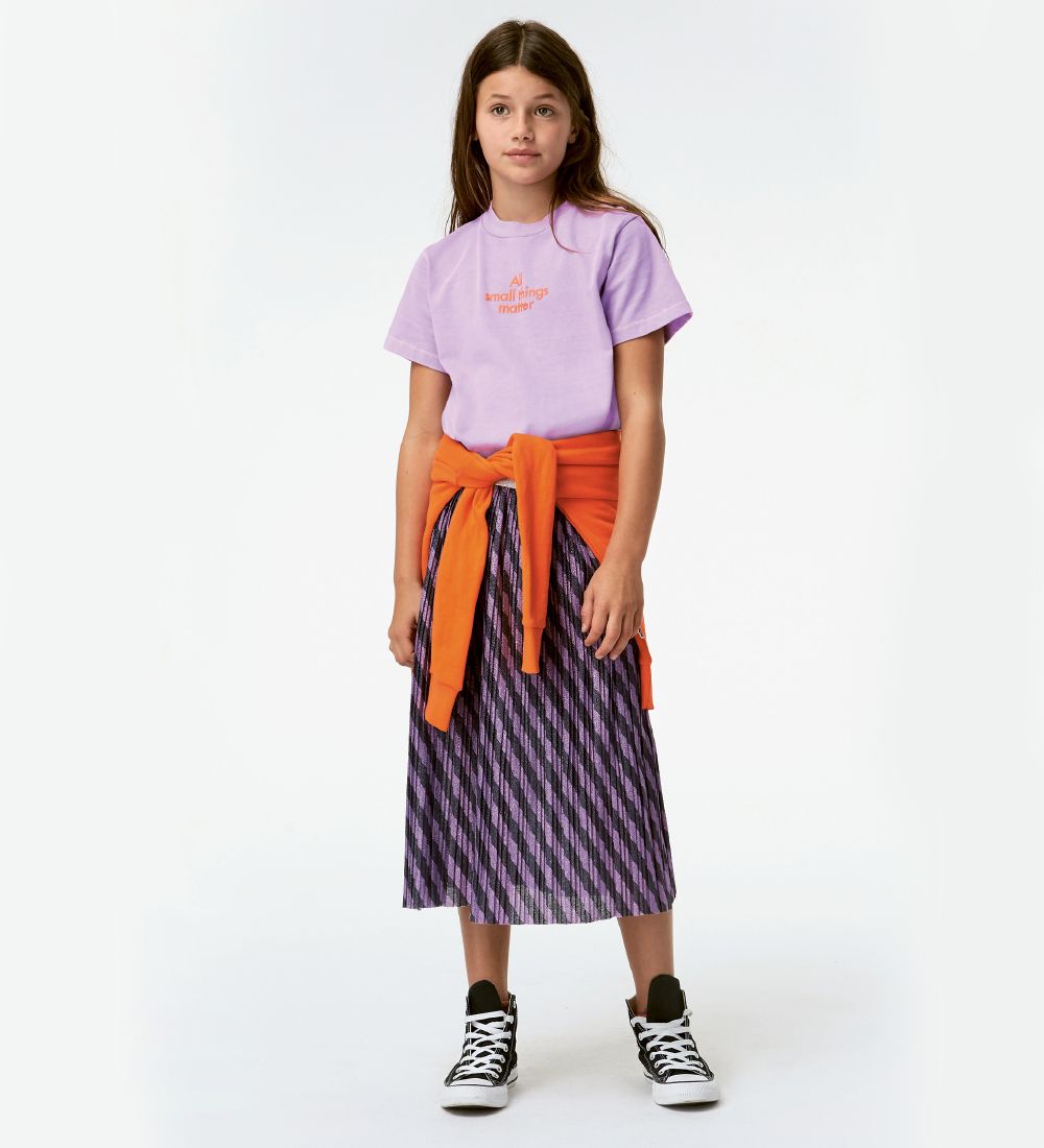 Molo Skirt - Bailini - Purple w. Stripes