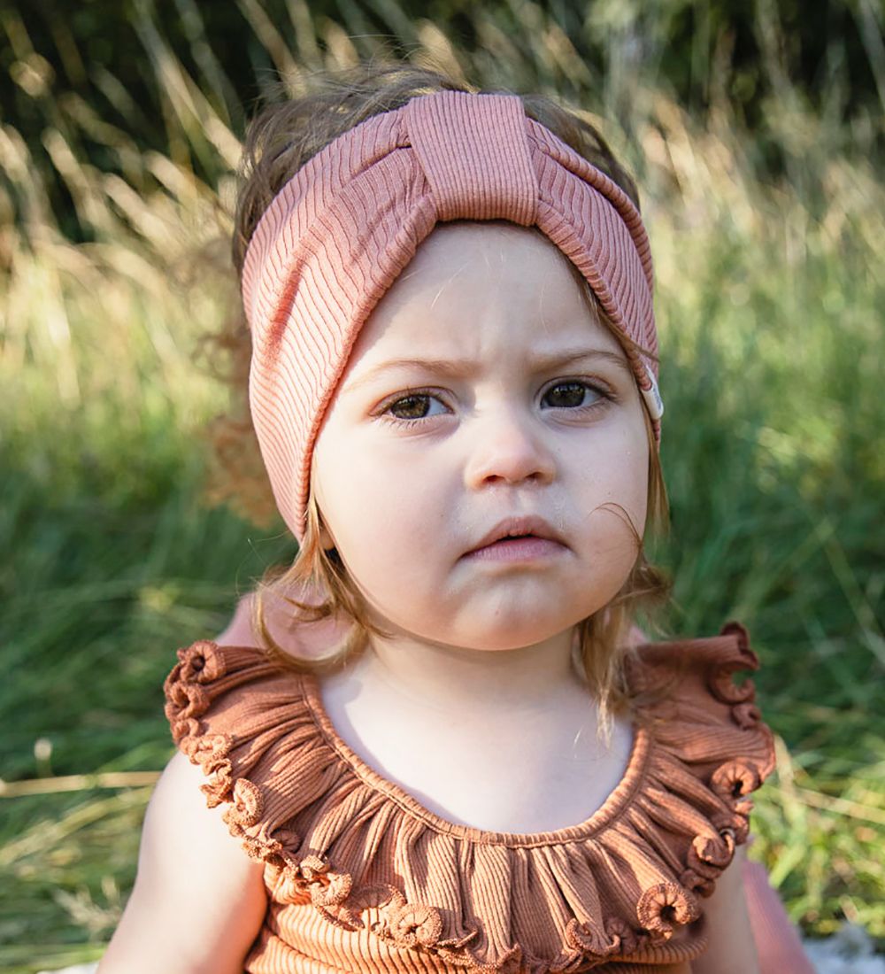 Minimalisma Headband - Bee - Silk/Cotton - Antique Red