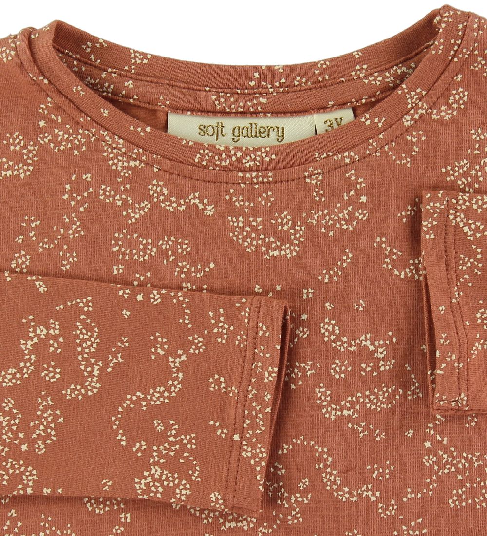 Soft Gallery Long Sleeve Top - Editha - Autumn Leaf/Flowerdust