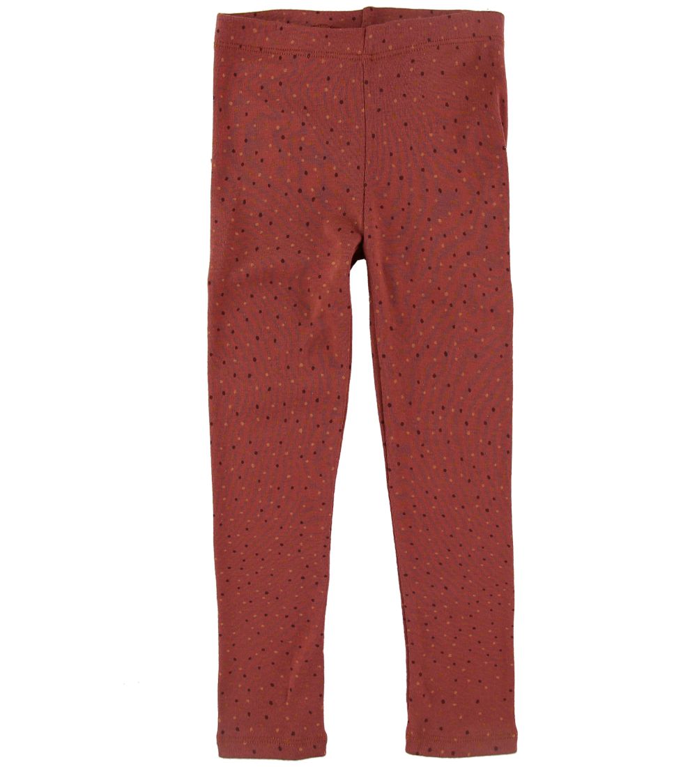 Soft Gallery Leggings - Paula - Barn Red/Trio Dotties