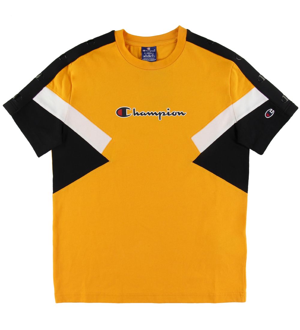 Champion Fashion T-Shirt - Geel m. Zwart/Wit