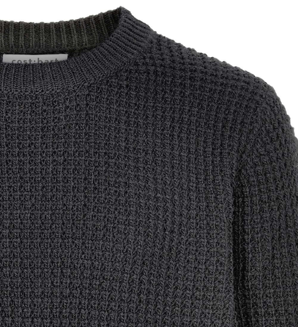 Cost:Bart Pullover - Wolle/Viskose - Strick - Kave - Schwarz