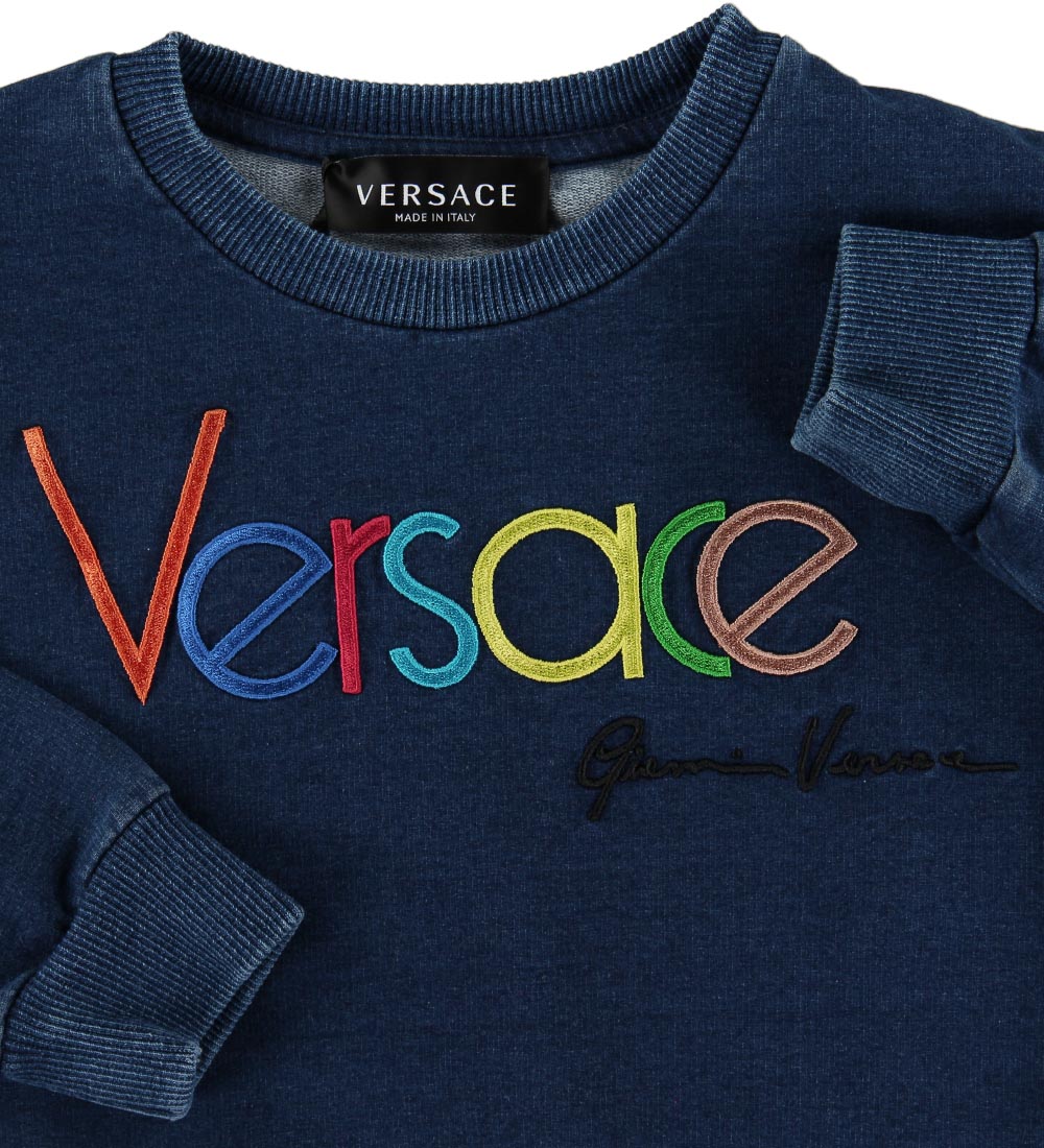 Versace Sweatshirt - Blue w. Logo